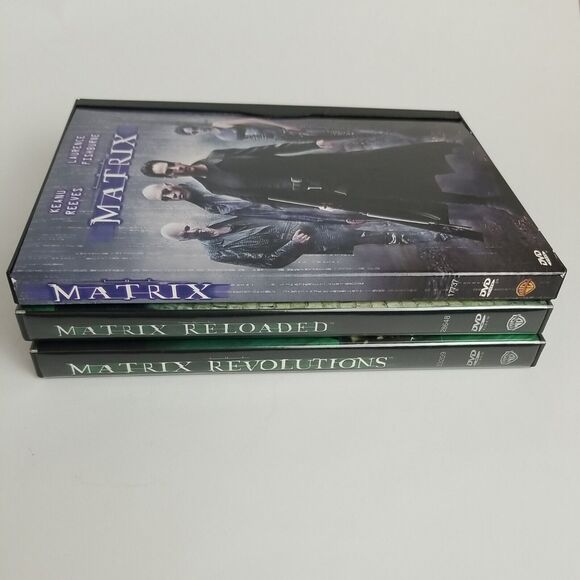 THE MATRIX Trilogy 5 Disc DVD Set Matrix, Reloaded, Revolutions Widescreen - Picture 3 of 4